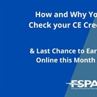 It is Important to Check Your CE Credits